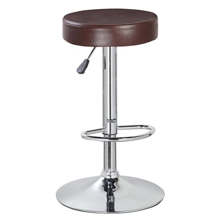 Guyou GY1000 Modern Furniture Adjustable Leather Club Round Bar Stool Chair